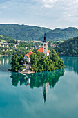 Slowenien, Bled. Insel Bled
