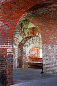 Fort Pulaski Backsteinbögen, Tybee Island, Georgia, USA