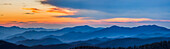 Blick auf die Smoky Mountain Range vom Clingmans Dome