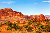 Capitol Reef Sandstone Mountain Scenic Drive Water Pocket Capitol Reef National Park Torrey
