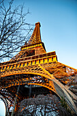 Der Eiffelturm in Paris, Frankreich.