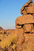 Namibia; Karas region; at Keetmanshoop; Giants&#39; Playground; bizarre rock formations from weathered basalt blocks