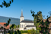 Blick auf die Kirche von Annecy, Haute-Savoie, Auvergne-Rhône-Alpes, Frankreich