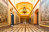 Salón de los Tapices Saal der Wandteppiche, Königspalast Alcázar, Sevilla Andalusien, Spanien 