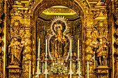 Madonna der Pfarrkirche Santa María Magdalena in Sevilla, Andalusien, Spanien 