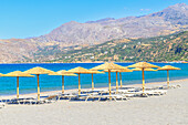 Beach, Plakias, Southern Crete, Crete, Greek Islands, Greece
