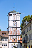 Frauentor in the old town of Wangen in the Westallgäu in Baden-Württemberg in Germany