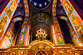 Ancient mosaics, Golden Screen Icons, Saint Michael Monastery, Kiev, Ukraine. Saint Michael's is a functioning Greek Orthodox Monastery in Kiev.