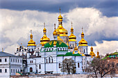 Uspenski-Kathedrale Heilige Himmelfahrt, Pechersk Lavra Kathedrale, Kiew, Ukraine. Ältestes orthodoxes Kloster in der Ukraine und Russland aus dem Jahr 1051.