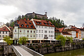 Old town of Ljubljana, capital of Slovenia, Europe