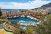 Yachthafen Port de Fontvieille im Fürstentum Monaco