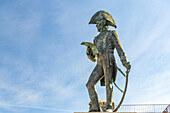 Statue von General Francisco de Copons in Tarifa, Andalusien, Spanien 