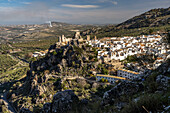 the white town with moorish castle, Zuheros, Andalusia, Spain