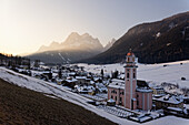 Sunrise over Sexten, Dolomites, South Tyrol, Italy