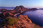 Early in the day on Padar Island in Komodo National Park, Indonesia.