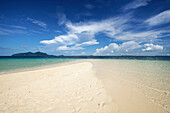 Dream beach in the Sulawesi Sea, Semporna, Borneo, Sabah, Malaysia.