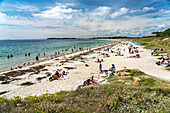 The beach at Kerver Plage De Kerver, Saint-Gildas-de-Rhuys, Brittany, France