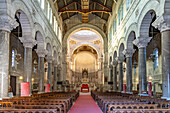 Interior of the Roman Catholic Basilica of Saint-Martin Tours, Loire Valley, France