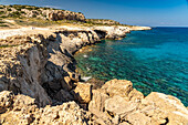 Küste der Halbinsel Kap Greco, Agia Napa, Zypern, Europa  