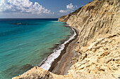 Strand an der Steilküste vom Kap Aspro bei Pissouri, Zypern, Europa 