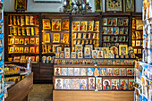Icons in a souvenir shop in Larnaca, Cyprus, Europe