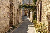 Gasse in der Altstadt von Pano Lefkara, Zypern, Europa