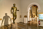 Bronzestatue des Septimius Severus im Zypernmuseum, Nikosia, Zypern, Europa