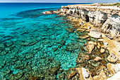 Sea Caves, coast with cliffs and caves at Agia Napa, Cyprus, Europe