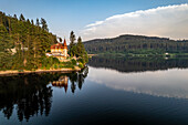 The traditional Seehotel Hubertus at Schluchsee, Black Forest, Baden-Württemberg, Germany