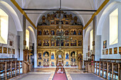 Interior of the Praskvica Monastery in Celobrdo near Budva, Montenegro, Europe
