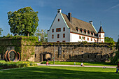 German mansion and city wall in Koblenz, Rhineland-Palatinate, Germany