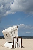 Strandkorb an der Ostsee, Mecklenburg-Vorpommern, Deutschland