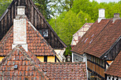 Denmark, Jutland, Aarhus, Old Town, half-timbered buildings