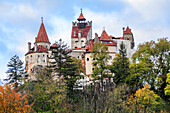Bran, Rumänien. Schloss Bran, Außen. Draculas Schloss.