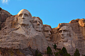 Am späten Nachmittag, Mount Rushmore National Memorial, Black Hills National Forest, South Dakota, USA