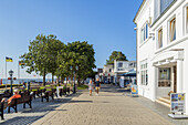 Promenade am Strand, Wyk, Insel Föhr, Schleswig-Holstein, Deutschland