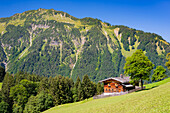 Gerstruben, a former mountain farming village in the Dietersbachtal near Oberstdorf, Allgäu Alps, Allgäu, Bavaria, Germany, Europe