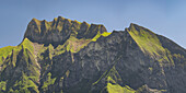Schneck, 2268m, und Himmelhorn, 2111m, mit dem Rädlergrat, Daumengruppe, Allgäuer Alpen, Allgäu, Bayern, Deutschland, Europa