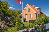 Summer house on the coast at Listed on Bornholm, Denmark