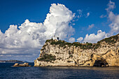 Leuchtturm Faro Capo di Miseno, Golf von Neapel, Kampanien, Italien