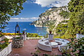 Villa in Capri town with views to Punta de Masullo, Capri, Gulf of Naples, Campania, Italy