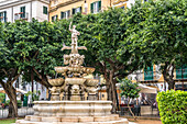 Brunnen Fontana del Garraffo Palermo, Sizilien, Italien, Europa