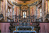 Altar im Innenraum der Basilika San Giuseppe dei Teatini, Palermo, Sizilien, Italien, Europa  