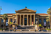 Palermos Opernhaus Teatro Massimo, Palermo, Sizilien, Italien, Europa  