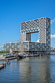 Hotel and office building at Houthhavens Hafen, Amsterdam, Benelux, Benelux countries, North Holland, Noord-Holland, Netherlands