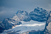 Dachsteingletscher in den Alpen in Österreich