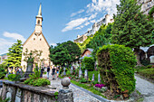 St. Peters-Friedhof und Margarethenkapelle in der Stadt Salzburg, Österreich