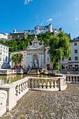 Kapitelschwemme in der Stadt Salzburg, Österreich