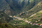 Landscape in the Hermigua Valley, La Gomera, Canary Islands, Spain