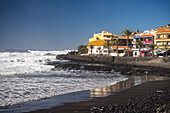 Der Strand im Ortsteil La Calera, Valle Gran Rey, La Gomera, Kanarische Inseln, Spanien